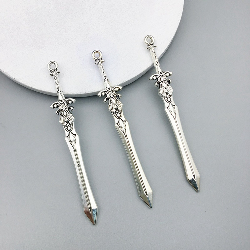 Royal Guardian's Sword Alloy Pendant Charm for Jewelry, Crafts & Cosplay NWT